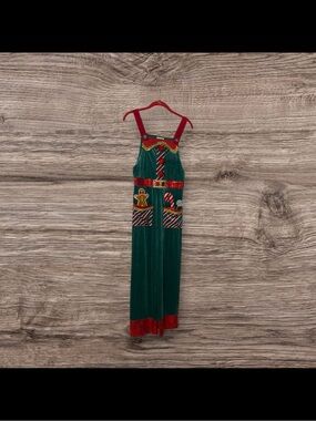 Born Famous Velvet Christmas Design jumpsuit Size XS
